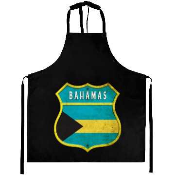 Discover Bahamas coat of arms flag design Aprons