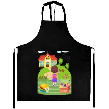 Discover back to school kids Aprons desing