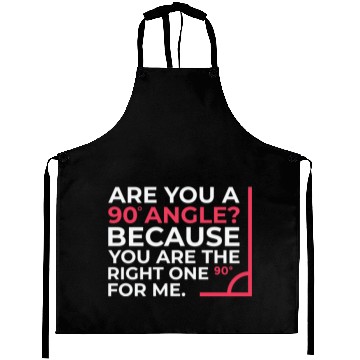 Discover Mathematics Right Angle Cheesy Pun Math Geek Aprons