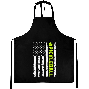 Discover Pickleball American Flag And Ball Aprons