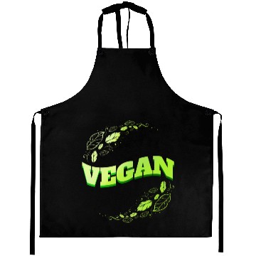 Discover Green Leaves Logo - Go Vegan Aprons