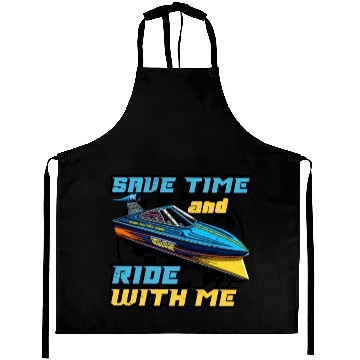 Discover Drag Boat Racing Racer Speed Boat Driver Aprons