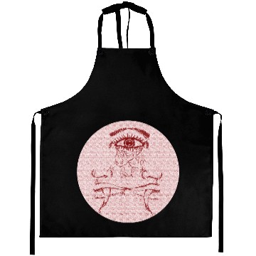 Discover Two face, red face Aprons
