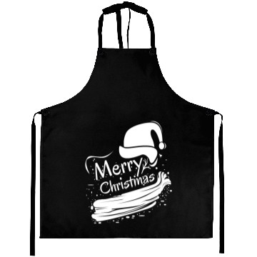 Discover Merry christmas typography Aprons
