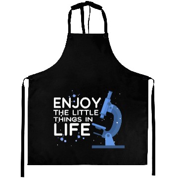 Discover Funny Microscope, Microbiologists Biology Science Aprons