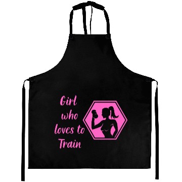 Discover GYM Girl who loves to train Aprons