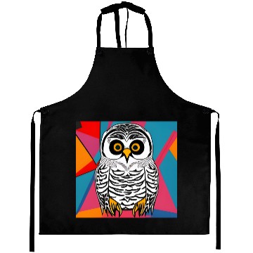 Discover Pop Art Snowy Owl Aprons