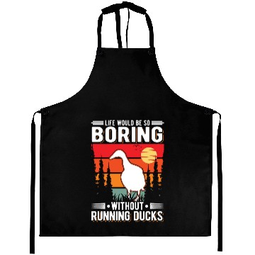 Discover Running Duck Gift Bottle Aprons