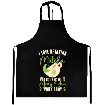 Discover Matcha Lover Wedding Matcha Tea Pick Up Lines Aprons