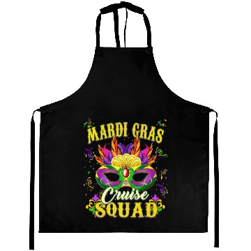 Discover Mardi Gras Cruise Sqaud Aprons