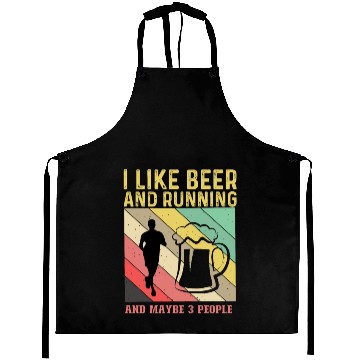 Discover Running Runner, Run, Beer, Drinking Aprons