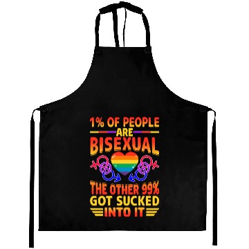 Discover Bisexual Pride Bi LGBTQ Bisexuality Queer Rainbow Aprons