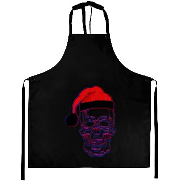 Discover Christmas Skull Aprons