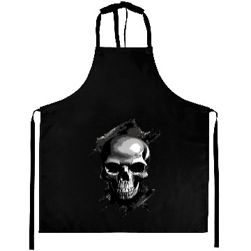 Discover Silver Skull Aprons
