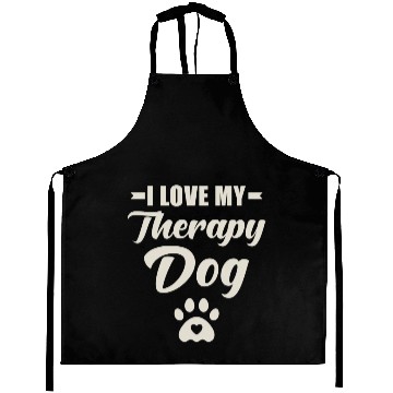 Discover I Love My Therapy Dog Aprons