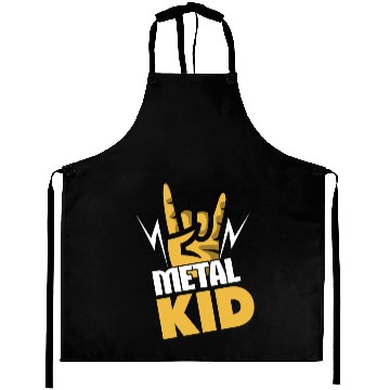 Discover Rock Sign Rocker Hand Metal Kid Metal Lover Aprons