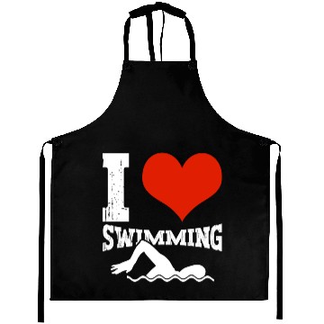 Discover I Love Swimming Swimmer Swim Aprons