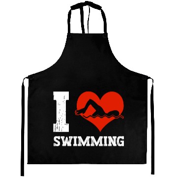 Discover I Love Swimming Swimmer Swim Aprons