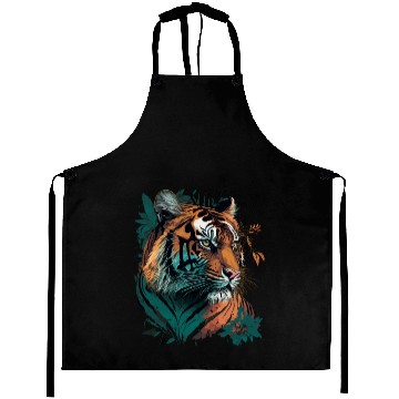 Discover Tiger Face Aprons