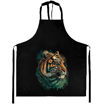Discover Green Tiger Aprons