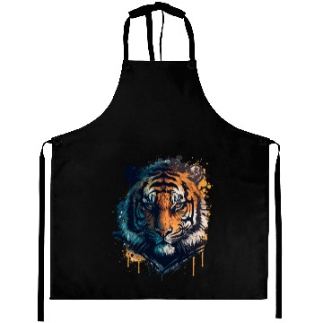 Discover Tiger for Animal Lovers Aprons