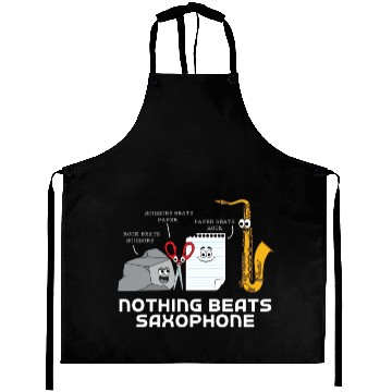 Discover Rock Paper Siccor Nothing Beats Saxophone Aprons