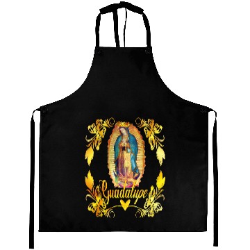 Discover Our Lady Guadalupe Virgin Mary Catholic Decor Aprons