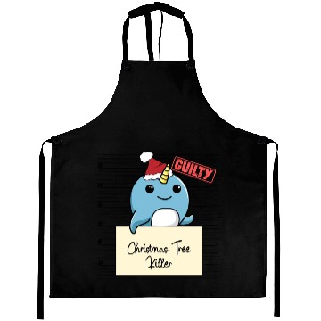 Discover Narwhal christmas funny prison Aprons