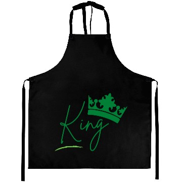 Discover King Queen Matching Couple Aprons