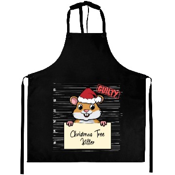 Discover Hamster christmas funny prison Aprons