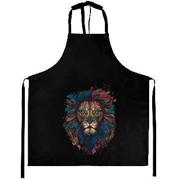 Discover Lion Mandala Aprons