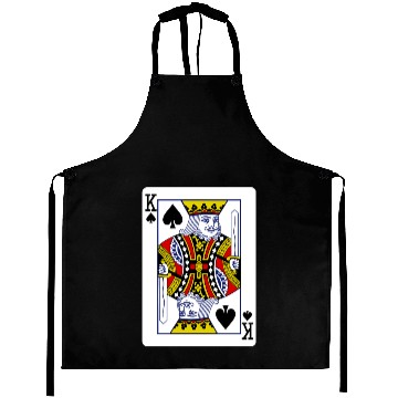 Discover King Of Spades Playing Card Aprons