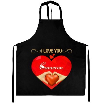Discover I love you Cameron Aprons