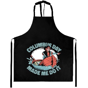 Discover Columbus Day 1492 Aprons