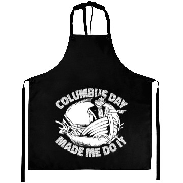 Discover Columbus Day 1492 Aprons