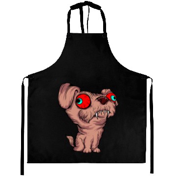 Discover Scary Big Eyes Dog Owners Pet Lover Gift Ideas Aprons