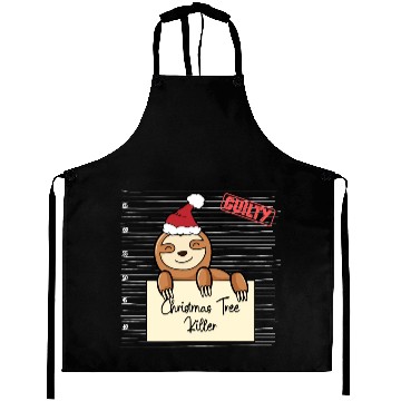 Discover Sloth christmas funny prison Aprons