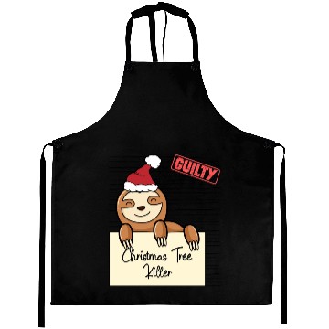 Discover Sloth christmas funny prison Aprons