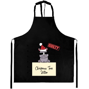 Discover rhino christmas funny prison Aprons