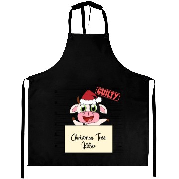 Discover cow christmas funny prison Aprons