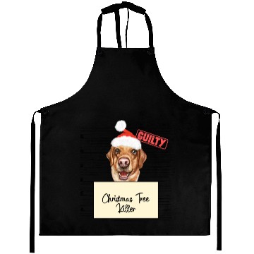 Discover Labrador christmas funny prison Aprons