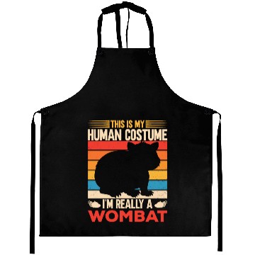 Discover Combat Wombat For A Wombats Lover Aprons