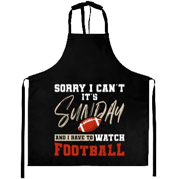 Discover American Football Sunday Football Player Sport Fan Aprons