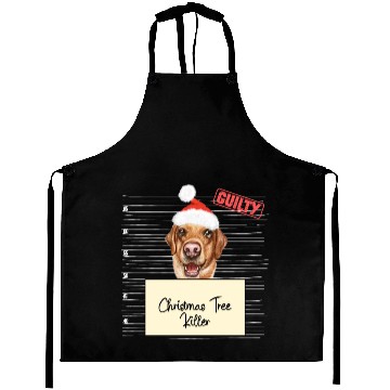 Discover Labrador christmas funny prison Aprons