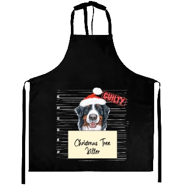 Discover Bernese Mountain christmas funny prison Aprons
