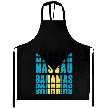 Discover Nassau Bahamas flag design Aprons