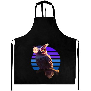 Discover Robot owl hybrid creature Aprons