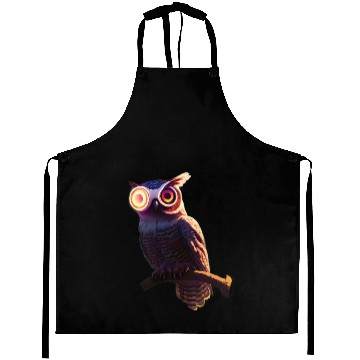 Discover Robot owl hybrid creature Aprons