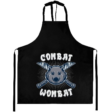 Discover Combat Wombat For A Wombats Lover Aprons