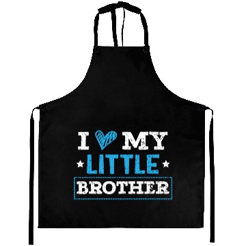 Discover I Love My Little Brother Best Bro Ever Brotherhood Aprons